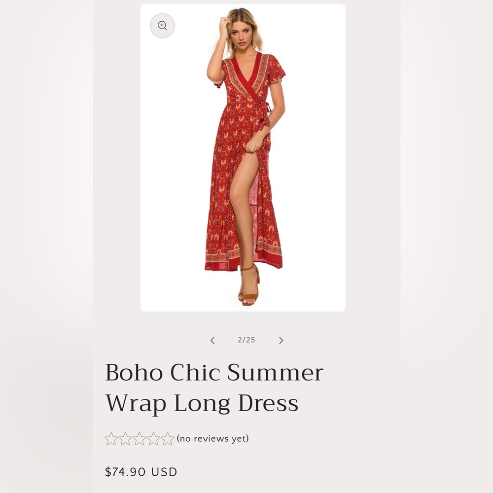 New Boho Chic Summer Wrap Long Dress dress maxi vacation sexy - Picture 3 of 11